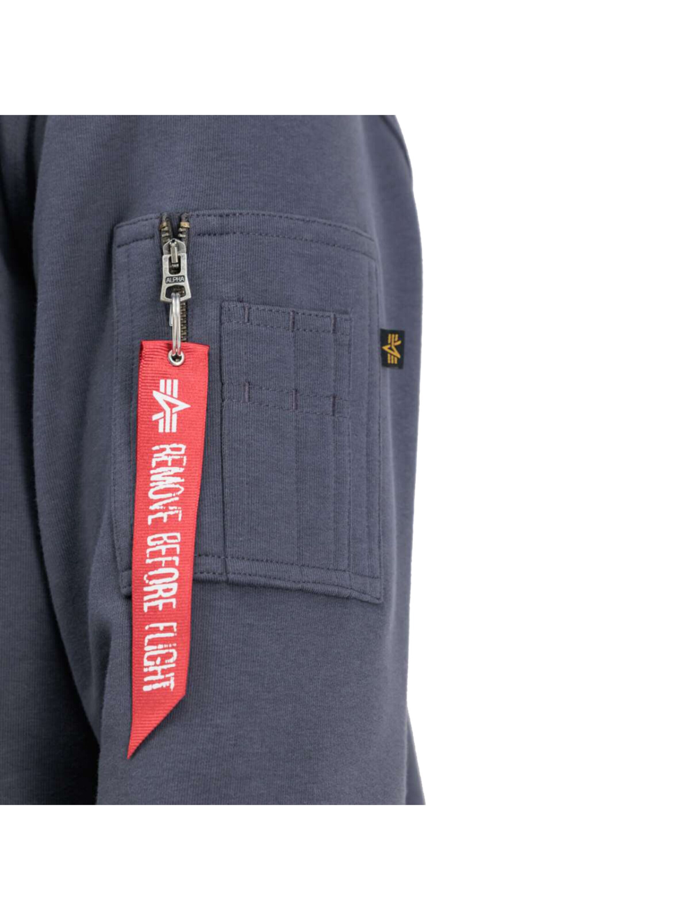 ALPHA INDUSTRIES Sweatshirt 'Double Layer'‌‌‌‌ in Grau