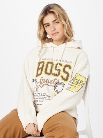 BOSS Sweatshirt 'Eraisy' in Weiß: Vorderseite