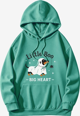 GORHEY Sweatshirt in Groen: voorkant