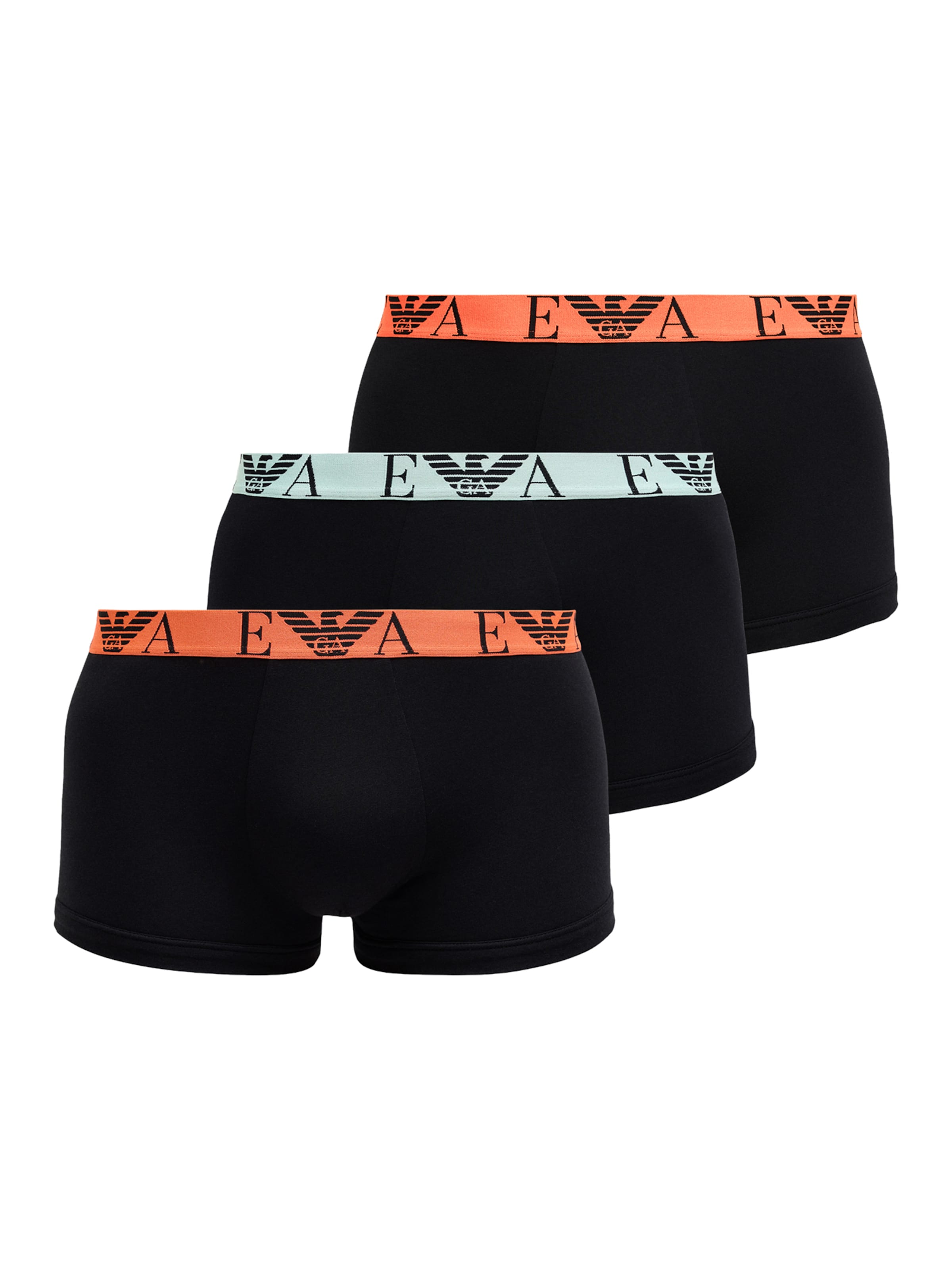 Emporio Armani Bokserid, värv must: eest vaates