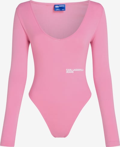 Body a maglietta KARL LAGERFELD JEANS di colore rosa / bianco, Visualizzazione prodotti