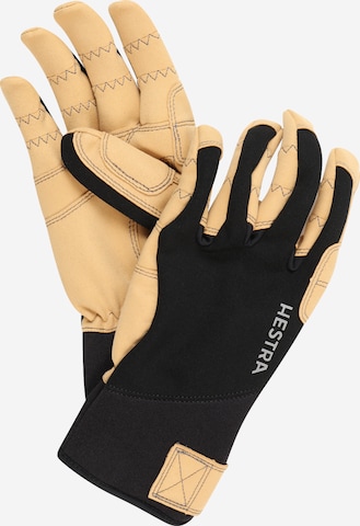 Gants de sport Hestra en noir : devant