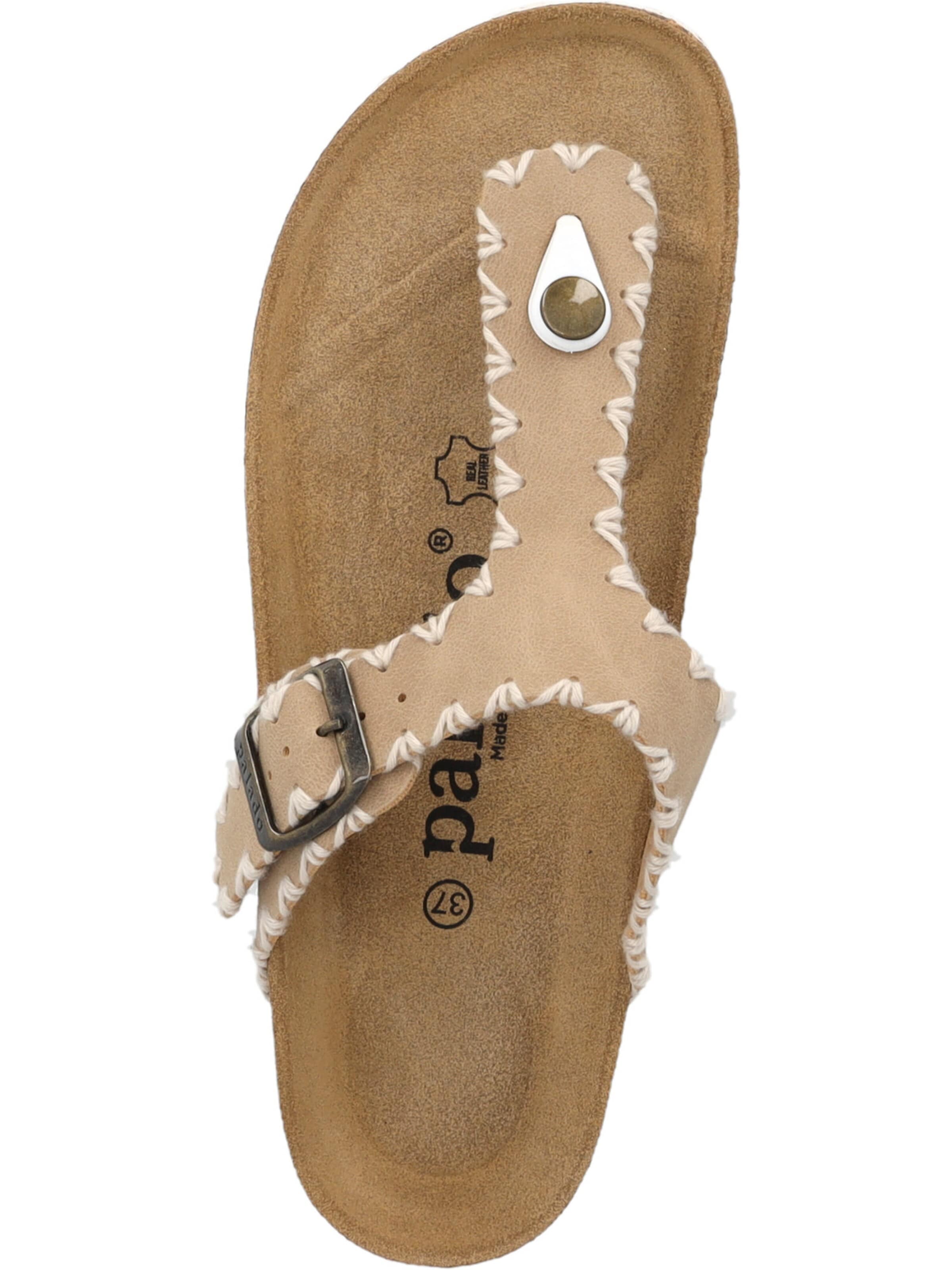 Palado T-bar sandals 'Palado Kos Stitch' in Beige