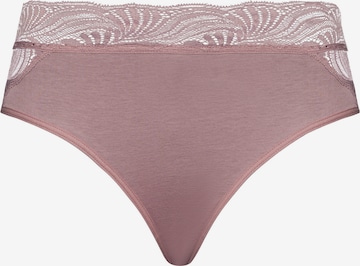 Hanro - Cueca ' Cotton Delight ' em rosa: frente