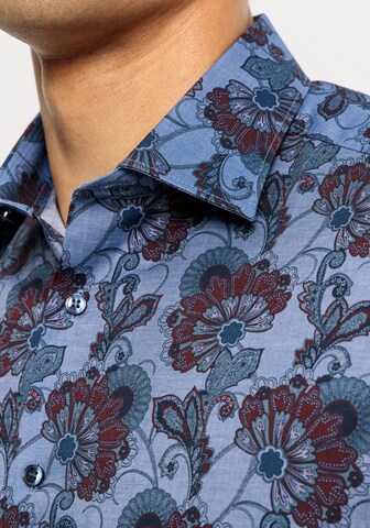 OLYMP Slim fit Zakelijk overhemd in Blauw