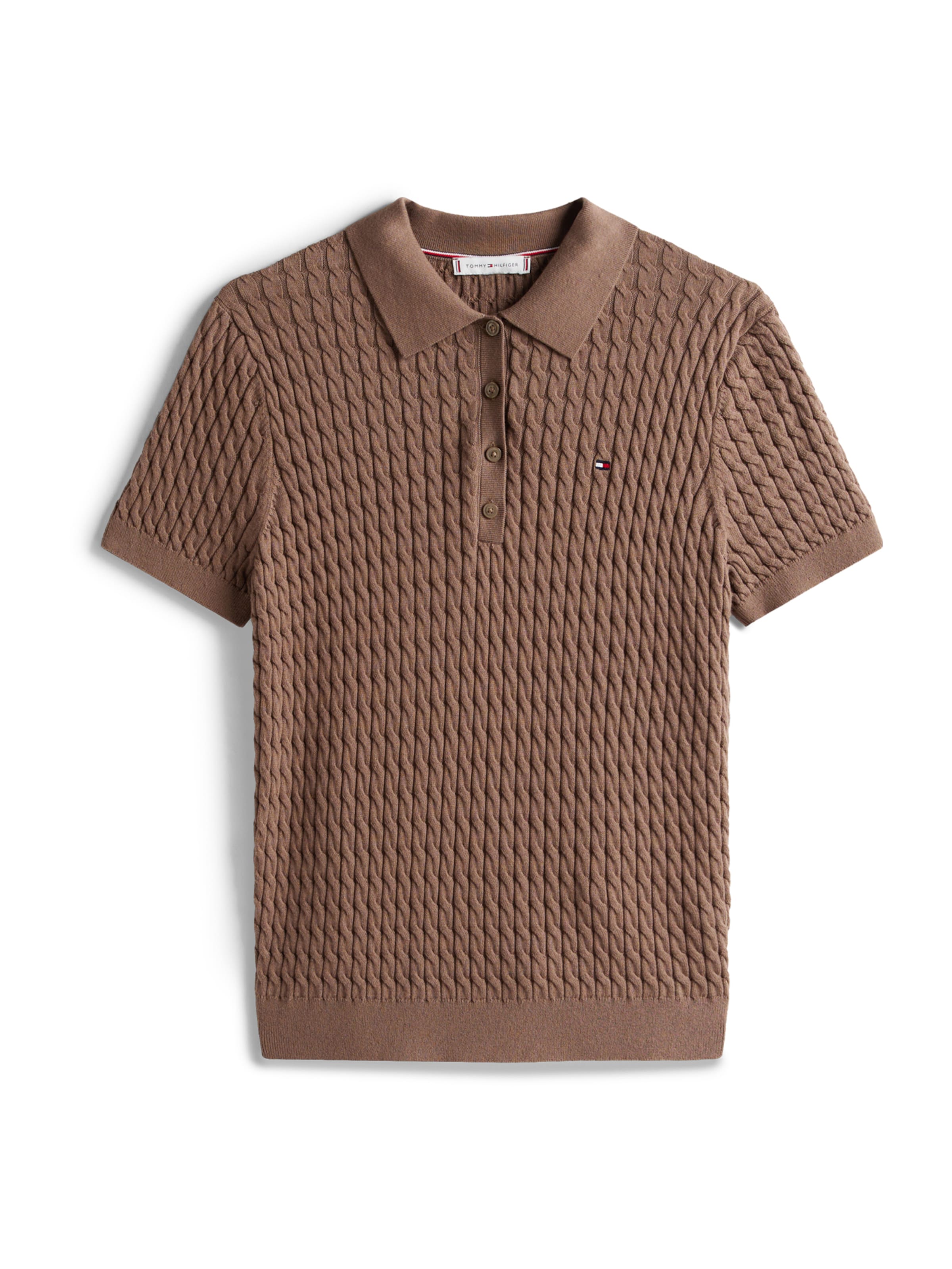 TOMMY HILFIGER Πουλόβερ σε καφέ: μπροστά
