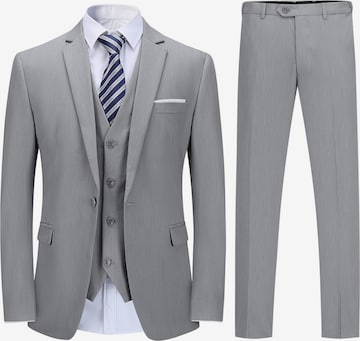 Youthup Slim fit Suit in Grey: front
