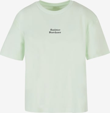 Miss Tee Shirt 'Sunlover Starchaser' in Green: front