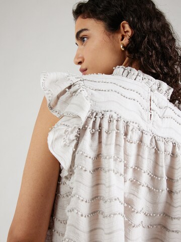 co'couture Blouse 'Waveding' in Grey