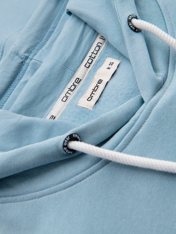 Sweat-shirt Ombre en bleu