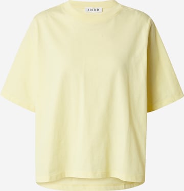 EDITED T-shirt 'Nola' i gul: framsida