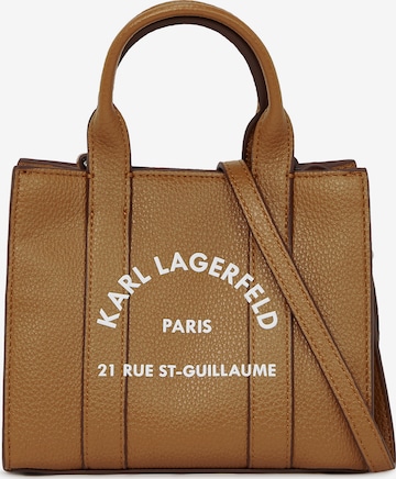 Sacs à main 'Rue St-Guillaume' Karl Lagerfeld en marron : devant