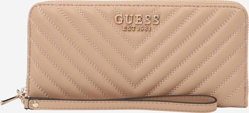 GUESS Wallet in Beige: front