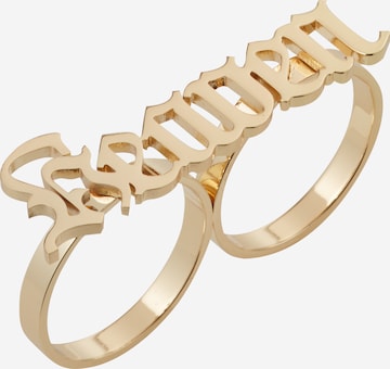 Mister Tee Ring 'Heaven Chunky' in Gold: front