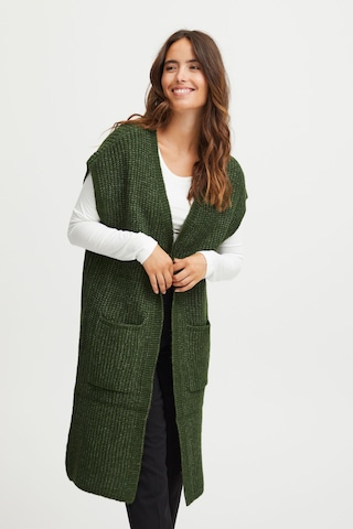 Fransa Knit Cardigan 'beverly Ve 2' in Green: front