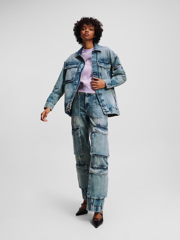 KARL LAGERFELD JEANS Демисезонная куртка в Синий