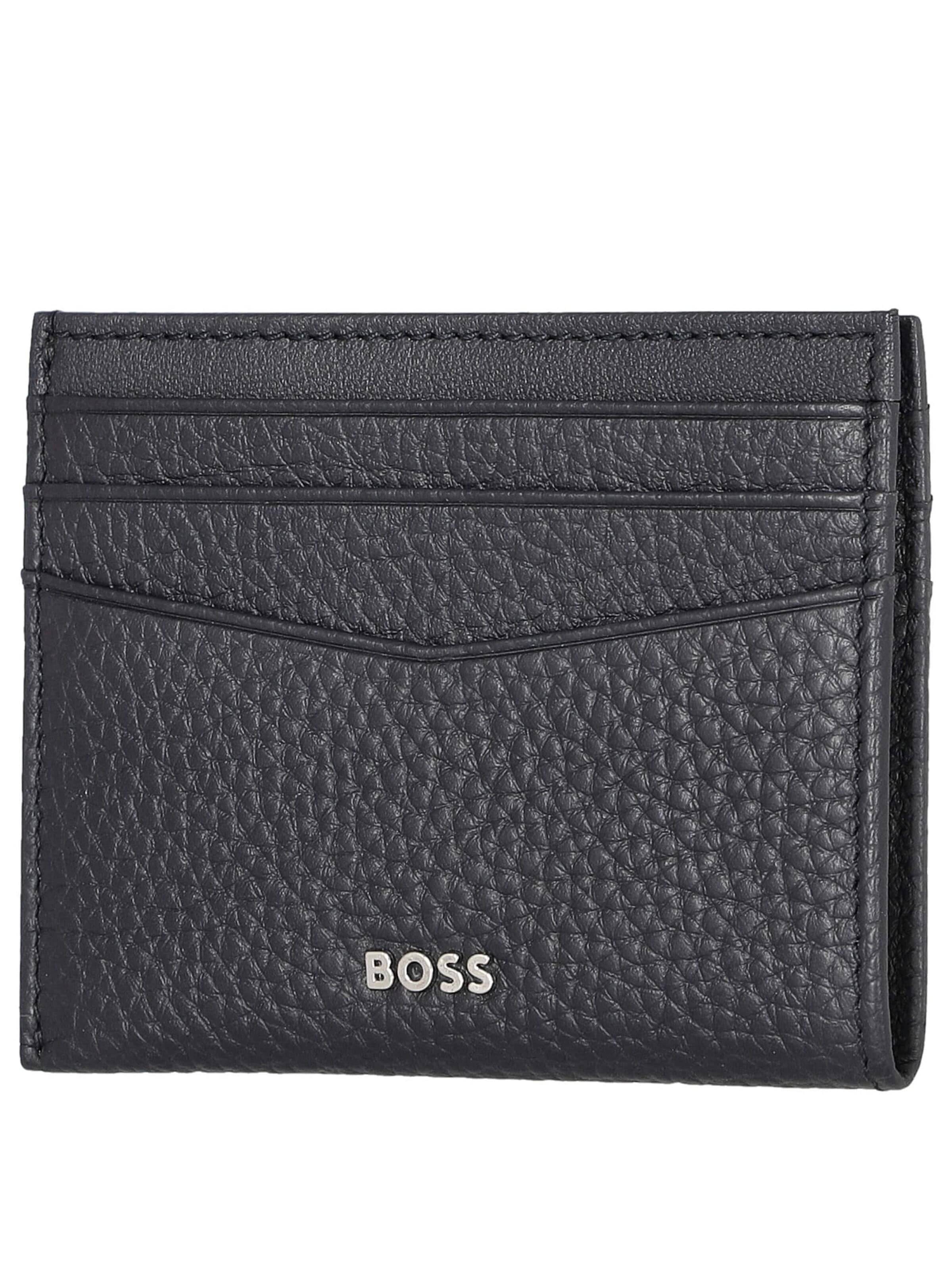 HUGO BOSS Portemonnaie 'New Crosstown Big'‌‌‌‌‌‌‌ in Schwarz