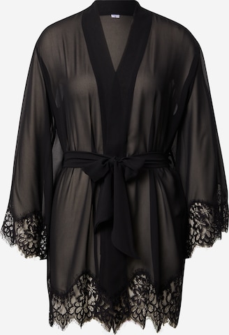 ABOUT YOU x hunkemöller Dressing Gown in Black: front