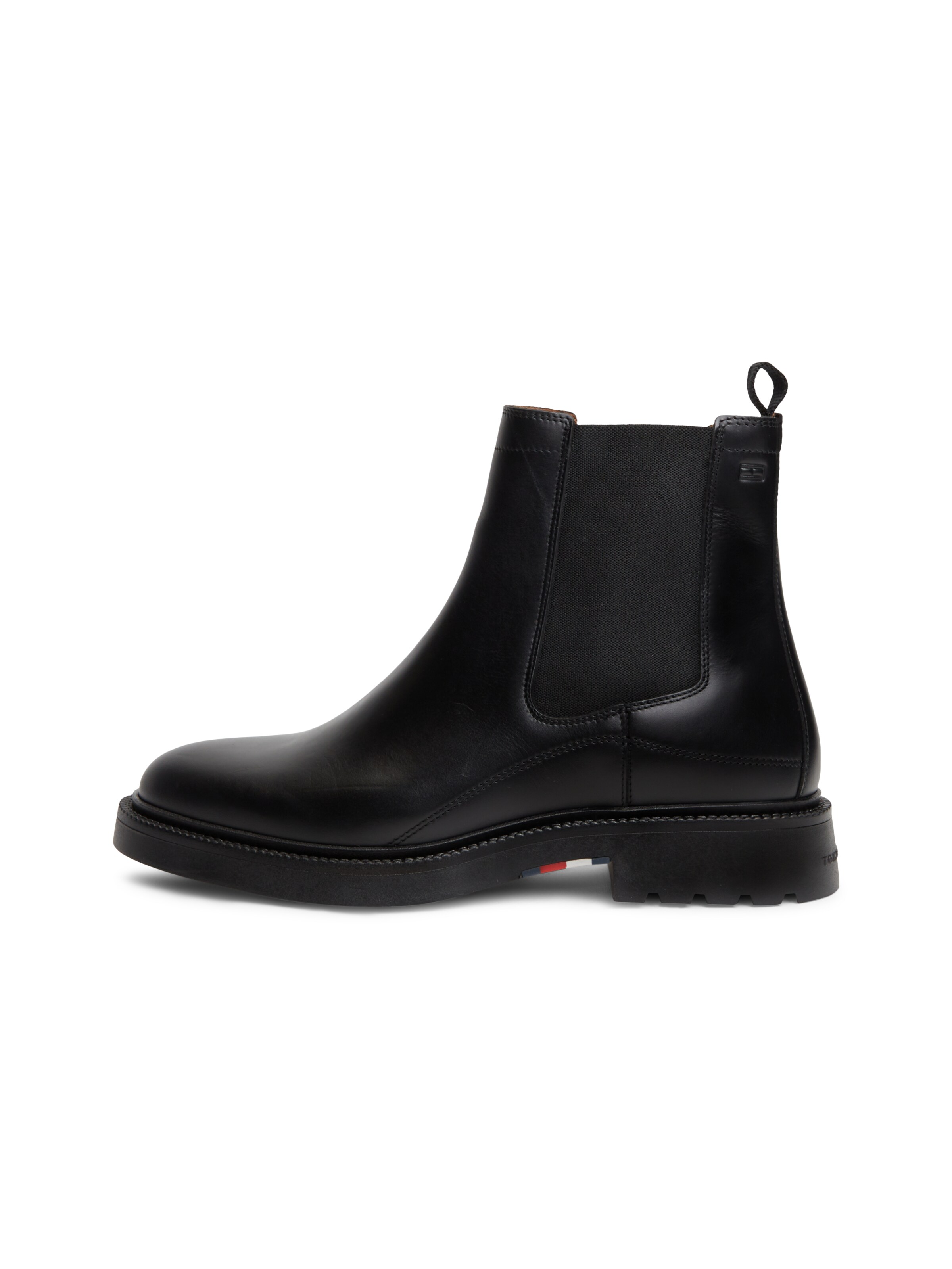 TOMMY HILFIGER Chelsea Boots 'CORPORATE' in Black: front