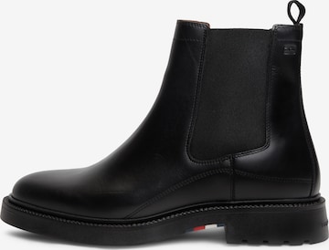 TOMMY HILFIGER Chelsea Boots 'CORPORATE' in Schwarz: Vorderseite