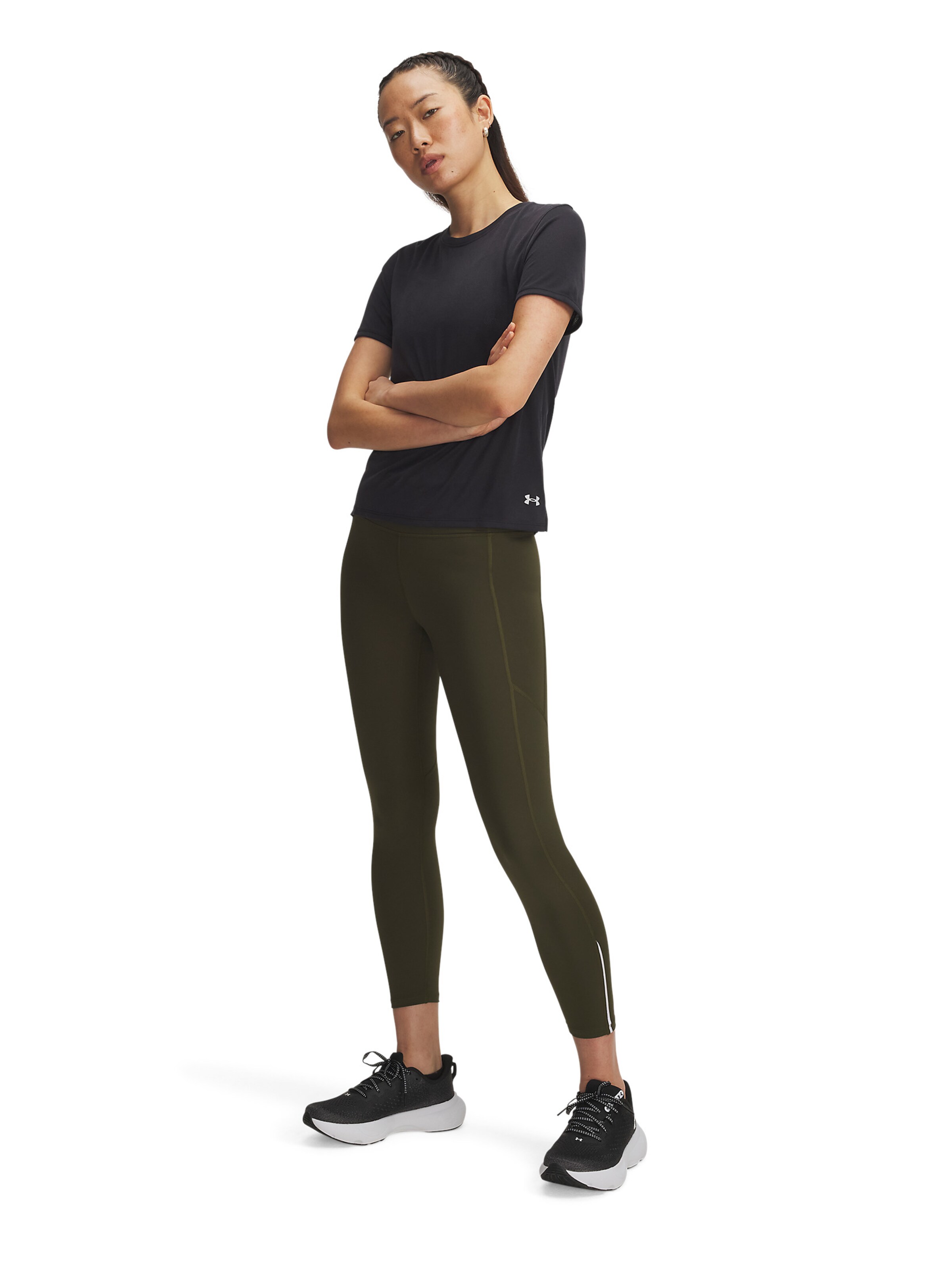 UNDER ARMOUR Skinny Workout Pants 'Fly Fast 3.0' in Green