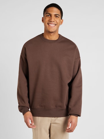 JACK & JONES Sweatshirt 'HARVEY' i brun: forside