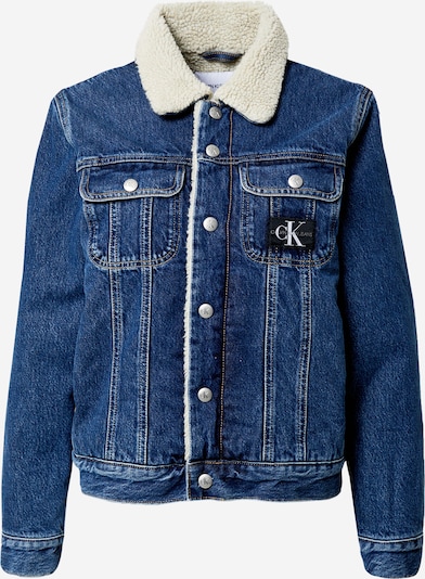 Calvin Klein Jeans Tussenjas in de kleur Blauw denim / Wit, Productweergave
