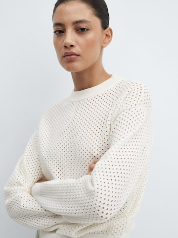 MANGO Sweater 'PAOLA' in White