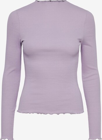 T-shirt 'Milla' PIECES en violet : devant
