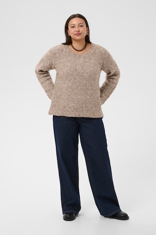 KAFFE CURVE Wide leg Jeans 'Hailey' in Blue