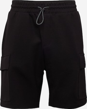 JACK & JONES Regular Cargo Pants 'KANE ALTITUDE' in Black: front