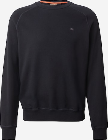 NAPAPIJRISweater majica 'B-NEDLES C' - crna boja: prednji dio