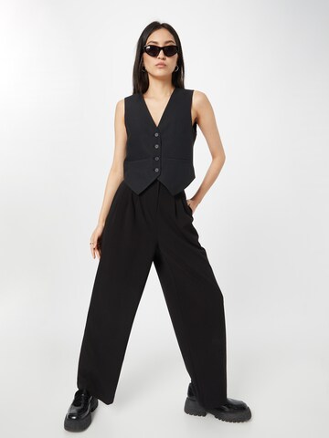 MSCH COPENHAGEN Wide leg Pleat-Front Pants 'Genetta Chana' in Black