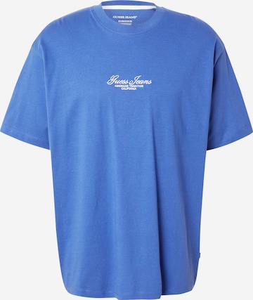 T-Shirt GUESS JEANS en bleu : devant