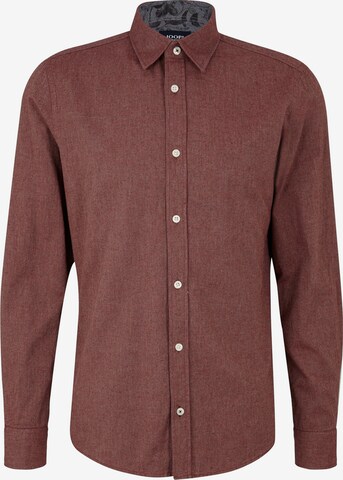 JOOP! Jeans Button Up Shirt 'Hanson' in Red: front