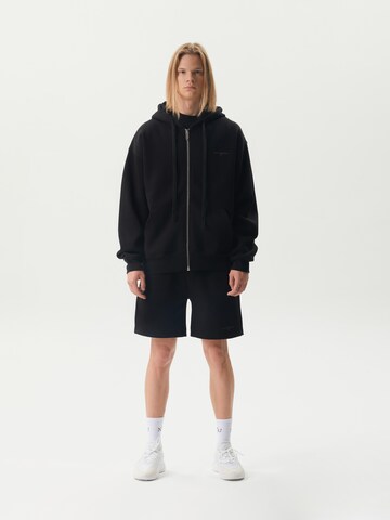 Ossy Homer Sweatshirt 'Zip Hoodie Heavy Cotton 450 Gsm' in Black