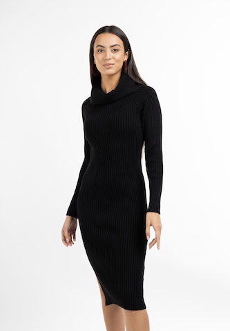 faina Knit dress in Black: front