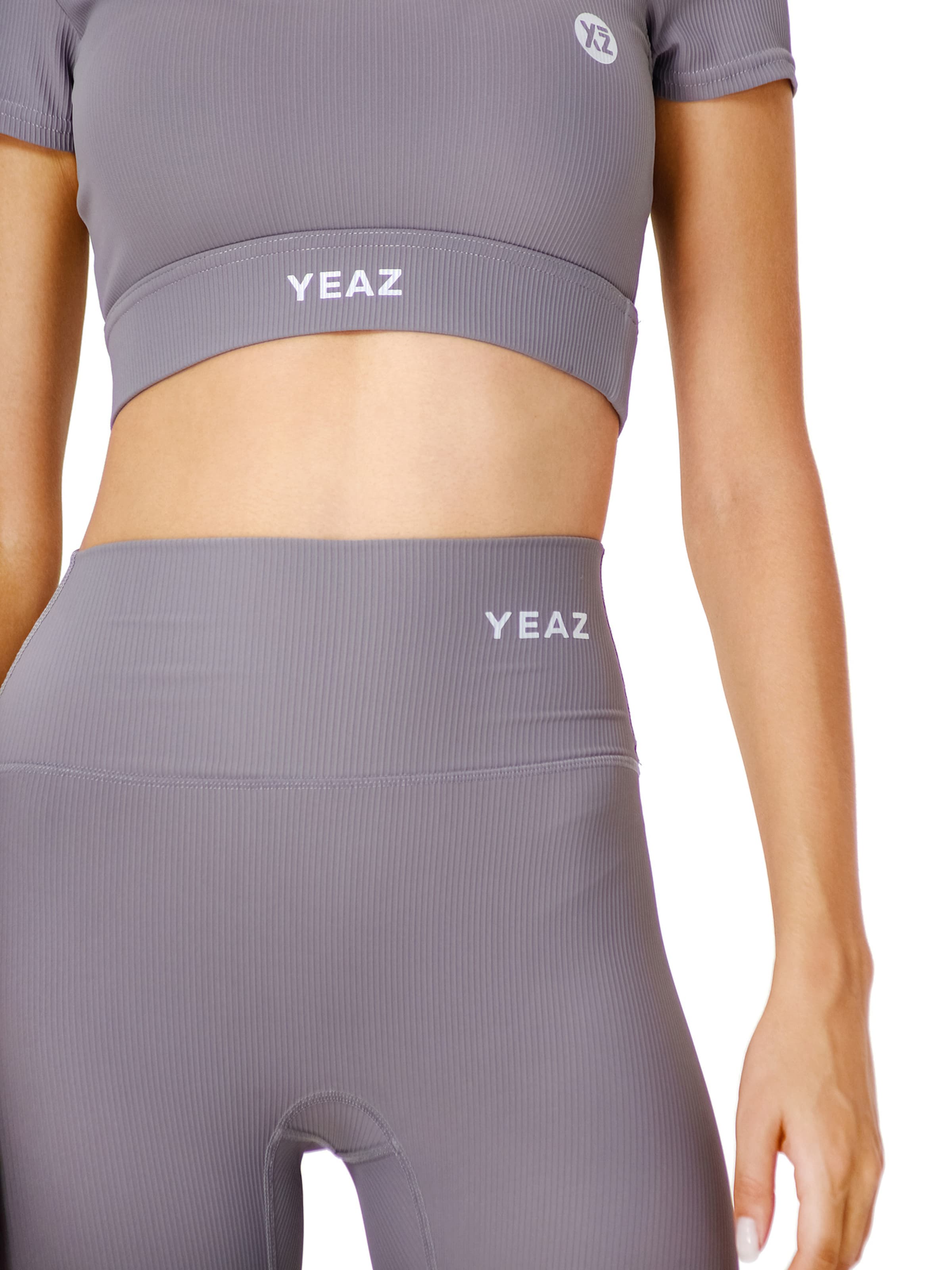 YEAZ Скинни Спортивные штаны 'Club Level' в Серый