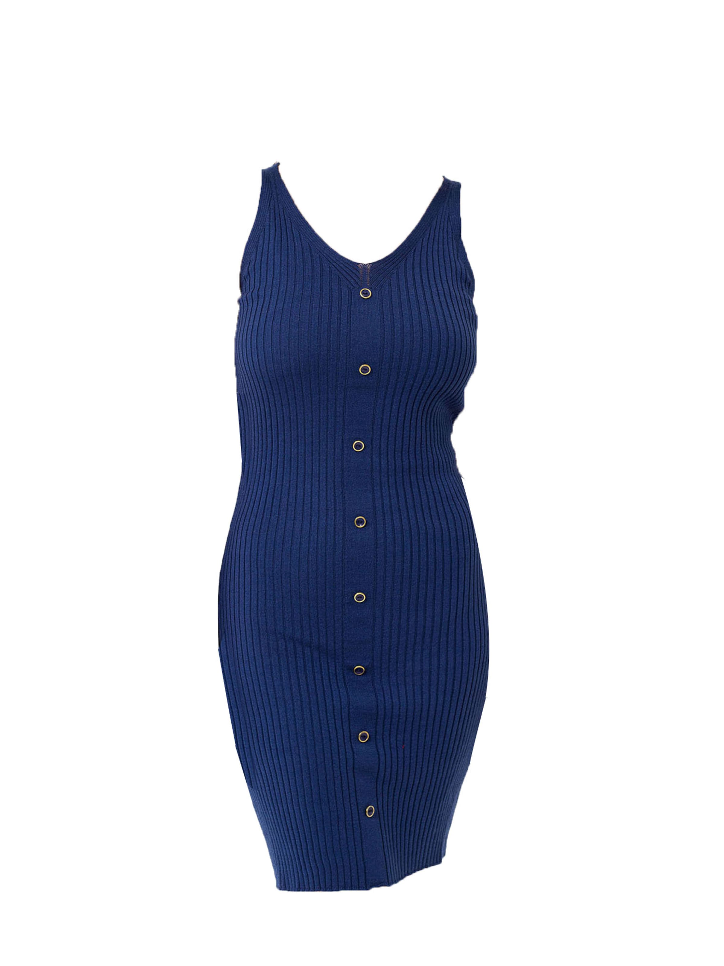 zils Dandalo Adīta kleita: no priekšpuses