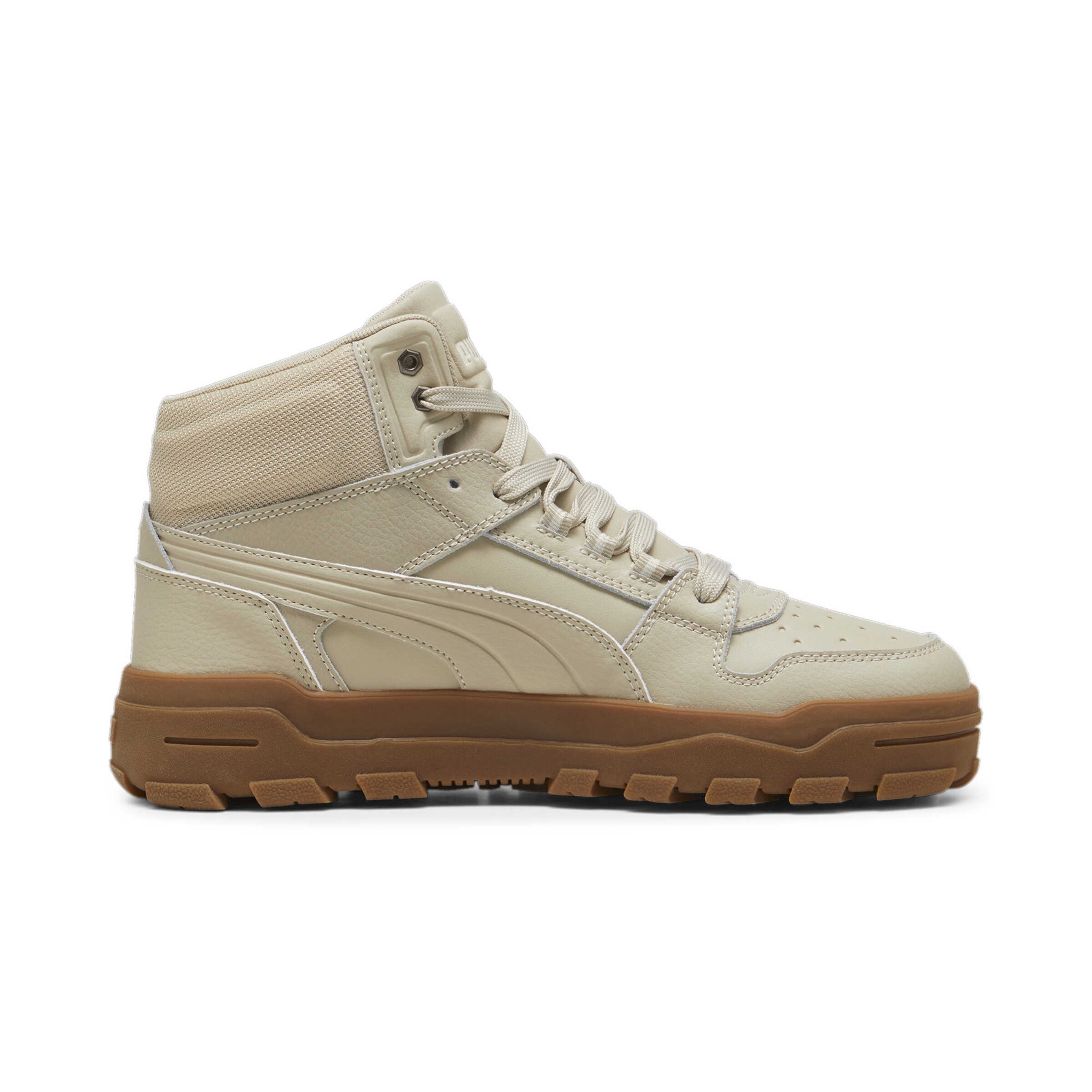 PUMA High-Top Sneakers in Beige
