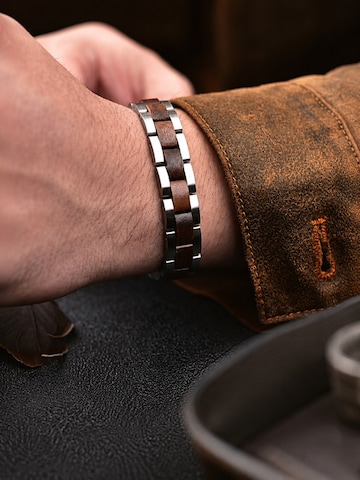 Holzwerk Bracelet 'Pinnsee' in Silver: front