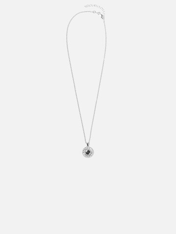 warpedsense Necklace 'Sun & Moon' in Silver: front
