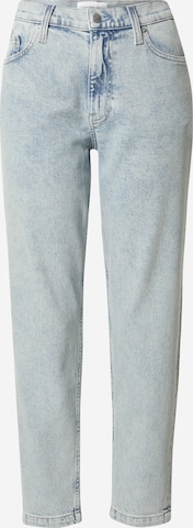 Calvin Klein Jeans Tapered Jeans in Blauw: voorkant