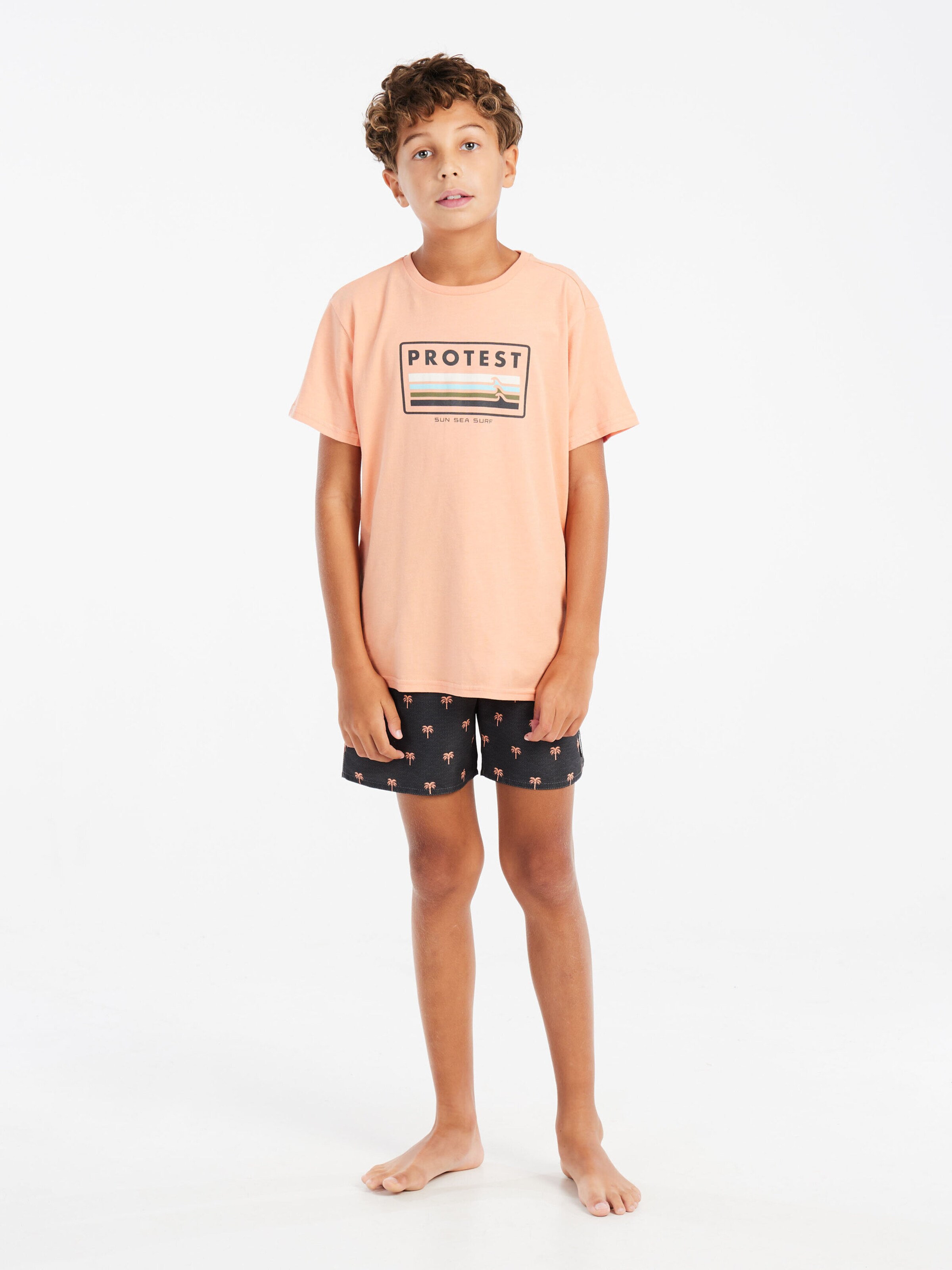 PROTEST Shirt 'PRTMarius JR' in Oranje
