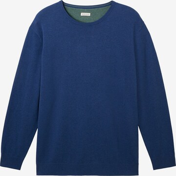 Coupe regular Pull-over TOM TAILOR Men + en bleu : devant