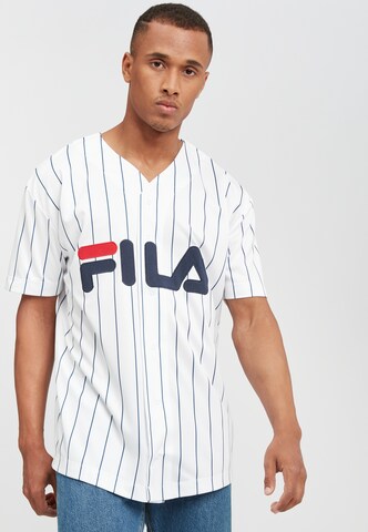FILA Regular Fit Hemd 'Dawn Baseball' in Weiß: Vorderseite