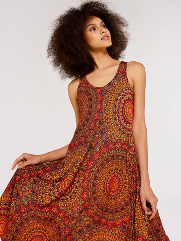 Apricot Summer Dress in Red