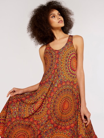 Apricot Summer Dress in Red