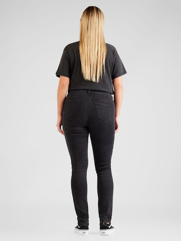 ONLY Curve Skinny Jeans 'ROSE' in Schwarz