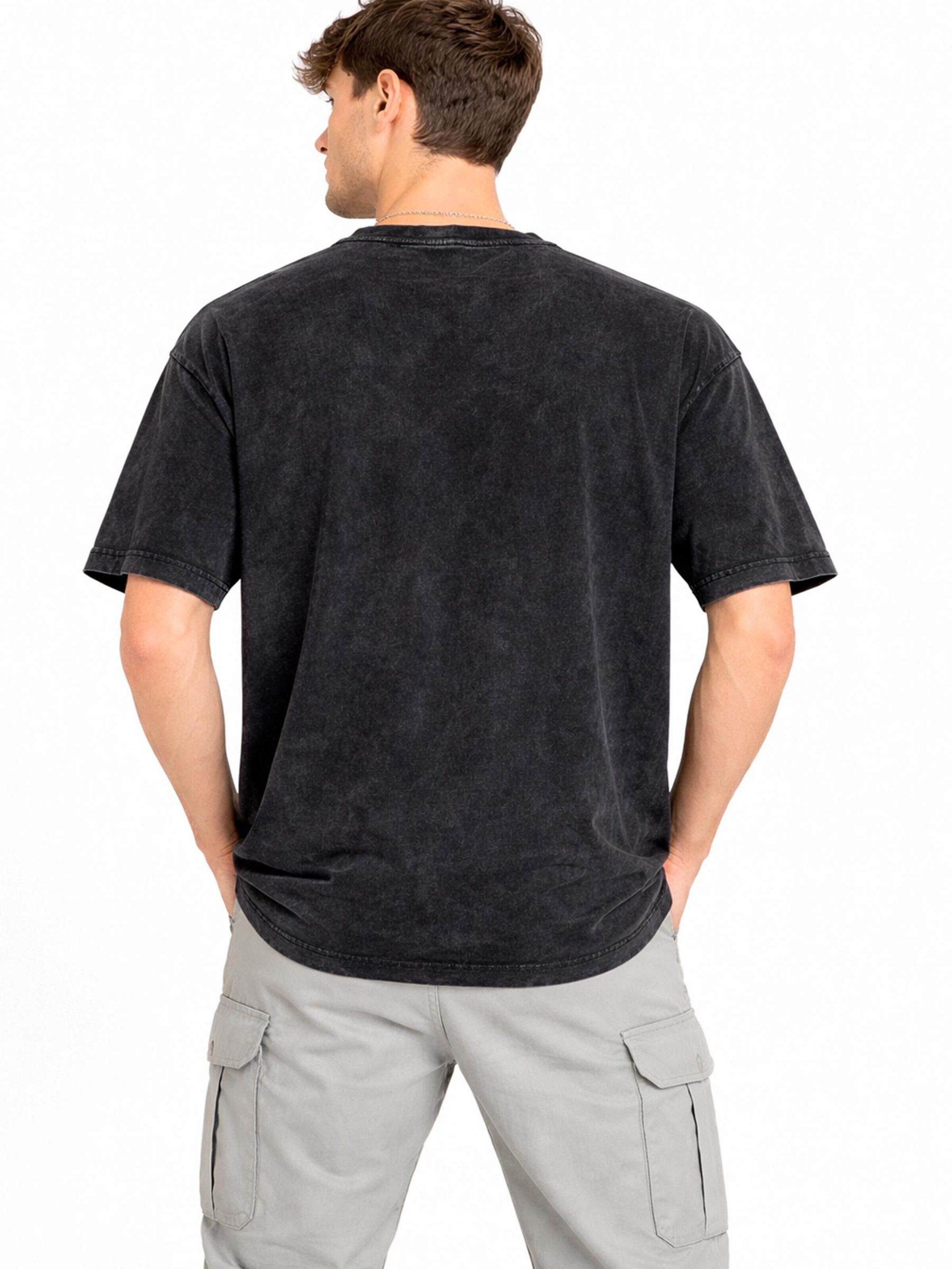 A Question Of (AQO) Shirt 'Ozzy Tee Acid' in Zwart